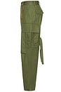 view 3 of 7 Saint Heavy Twill Cargo Pants in Military Green