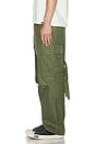 view 6 of 7 Saint Heavy Twill Cargo Pants in Military Green