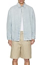 view 3 of 4 Keanu Denim Shirt in Ice Blue
