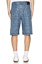 view 2 of 5 Snake Laser Denim Shorts in Blue