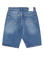 view 2 of 5 Monogram Denim Shorts in Blue