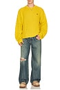 view 3 of 5 Badge Flat Knit Sweater in Misted Yellow