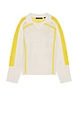 view 1 of 4 Football Knit Sweater in White