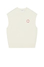 view 1 of 4 Slub Knit Orbit Spencer Vest in Off White