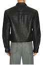 view 2 of 5 Structured Leather Jacket in Black