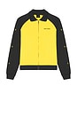 view 5 of 6 Dias Stacked Colour Blocking Track Jacket in Yellow & Navy