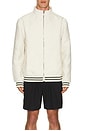 view 4 of 5 Shakir Boucle Track Jacket in Off White