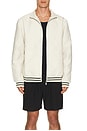 view 5 of 5 Shakir Boucle Track Jacket in Off White