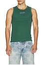 view 3 of 4 Rib Tank Top in Bistro Green