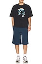 view 3 of 4 Shield Helmet Short Sleeve T-Shirt in Washed Black