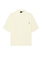 view 1 of 3 Enzi Seersucker Short Sleeve Shirt in Icing Yellow