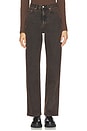 view 1 of 6 Echo Straight Jeans in Tar Jet Brown