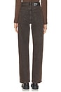 view 4 of 6 Echo Straight Jeans in Tar Jet Brown