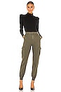 view 4 of 4 Ruby Cargo Trouser in Dark Emerald