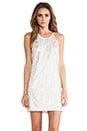 view 1 of 6 Jamie Sequin Tank Dress in White & Gold