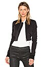 view 1 of 5 BLOUSON BOMBER AVIATEUR SCINTILLANT in Black