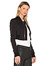 view 2 of 5 BLOUSON BOMBER AVIATEUR SCINTILLANT in Black