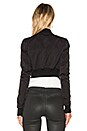 view 3 of 5 BLOUSON BOMBER AVIATEUR SCINTILLANT in Black