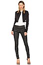 view 4 of 5 BLOUSON BOMBER AVIATEUR SCINTILLANT in Black