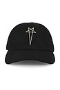 view 1 of 2 Pentagram Baseball Cap in Black & Pearl