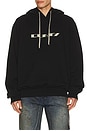 view 3 of 4 Oversized Hoodie in Black in Black & Pearl