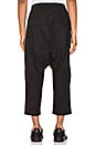 view 3 of 4 Drawstring Cropped Pants in Black