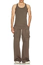 view 5 of 5 Creatch Wide Cargo Drawstring Pants in Dust