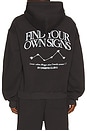 view 1 of 5 Find Your Own Signs Hoodie in Faded Black