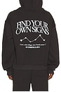 view 3 of 5 Find Your Own Signs Hoodie in Faded Black