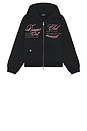view 4 of 5 SWEAT À CAPUCHE CURSIVE in Black