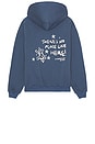 view 1 of 4 Theres No Place Like Here Hoodie in Navy Blue