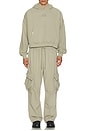 view 5 of 5 Baggy Cargo Sweats in Beige