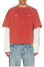 view 1 of 5 Polaris Layered Tee in Red
