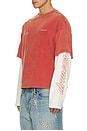 view 2 of 5 Polaris Layered Tee in Red