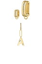 view 2 of 2 Letter Charm Starter Set in Gold
