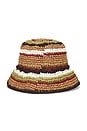 view 2 of 2 Crochet Bucket Hat in Multi