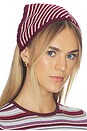view 1 of 3 Crochet Bandana in Burgundy & Light Pink