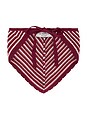 view 3 of 3 Crochet Bandana in Burgundy & Light Pink