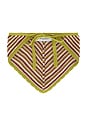 view 3 of 3 Crochet Bandana in Green, Pink & Burgundy
