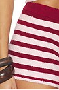 view 6 of 6 Boucle Micro Mini Shorts in Burgundy & Light Pink