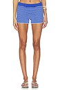 view 1 of 6 Boucle Micro Mini Shorts in Blue