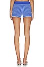 view 4 of 6 Boucle Micro Mini Shorts in Blue