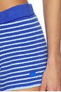 view 6 of 6 Boucle Micro Mini Shorts in Blue