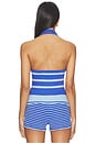 view 3 of 4 Boucle Halter Neck Top in Blue
