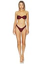 view 4 of 4 Dolce Bottom in Burgundy