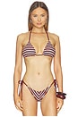 view 1 of 4 Melissa Top in Burgundy & Blue