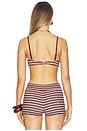 view 3 of 4 Petra Top in Burgundy & Blue