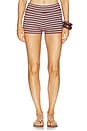 view 1 of 4 Mendeis Shorts in Burgundy & Blue