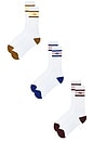 view 3 of 3 Striped Socks in Multicolor
