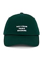 view 1 of 2 La Casquette Slogan Hat in Dark Green